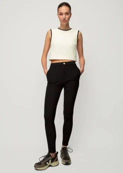 Vanilia Struc Top Mouwloos<Vrouw Basics