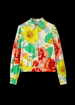 Vanilia Tricot Blouse Met Bloemenprint<Vrouw Blouses