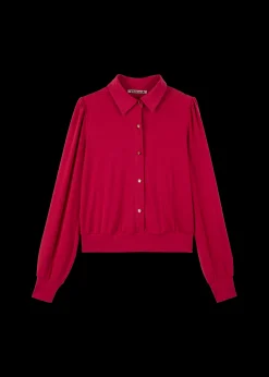 Vanilia Tricot Blouse Met Luxe Knopen<Vrouw Basics