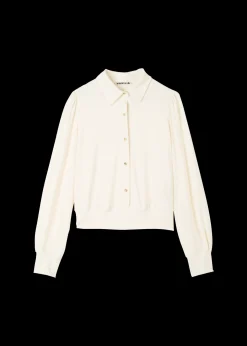 Vanilia Tricot Blouse Met Luxe Knopen<Vrouw Basics