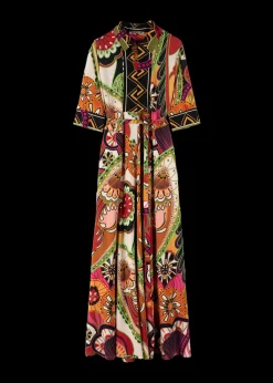 Vanilia Tricot Maxi-Jurk Met Print<Vrouw Jurken