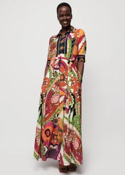 Vanilia Tricot Maxi-Jurk Met Print<Vrouw Jurken