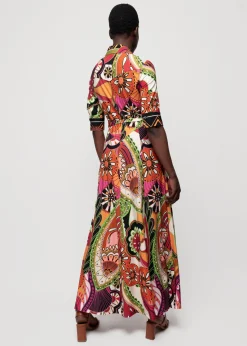 Vanilia Tricot Maxi-Jurk Met Print<Vrouw Jurken