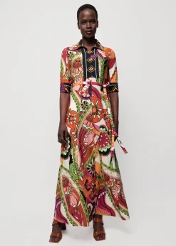 Vanilia Tricot Maxi-Jurk Met Print<Vrouw Jurken