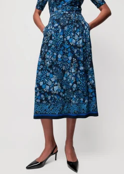 Vanilia Tricot Rok Met Bloemen<Vrouw Rokken