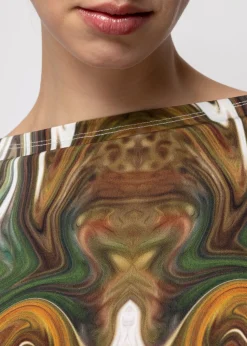 Vanilia Tricot Swirl Top Met Boothals<Vrouw Two-Pieces