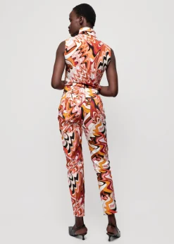 Vanilia Tricot Swirl Top Met Col<Vrouw Two-Pieces