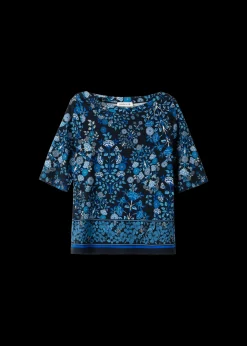 Vanilia Tricot Top Met Bloemen<Vrouw Tops