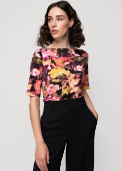 Vanilia Tricot Top Met Print<Vrouw Tops