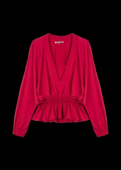 Vanilia Tricot Top Met V-Hals<Vrouw Blouses
