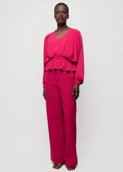 Vanilia Tricot Top Met V-Hals<Vrouw Blouses