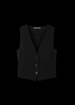 Vanilia Twill Gilet<Vrouw Basics