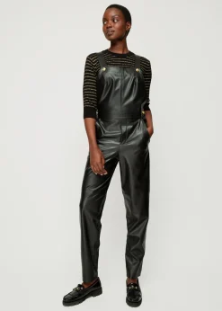 Vanilia Vegan Leren Tuinbroek<Vrouw Jumpsuits