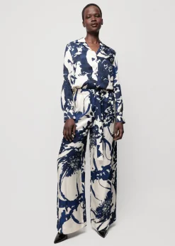 Vanilia Viscose Broek Met Bloemen<Vrouw Two-Pieces