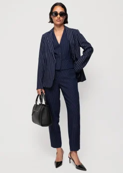 Vanilia Viscose Chino Pin Stripe<Vrouw Broeken