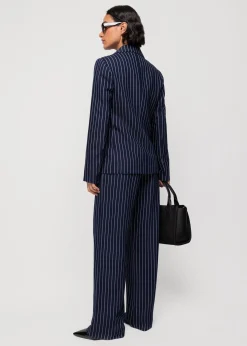 Vanilia Viscose Colbert Pin Stripe<Vrouw Colberts & Gilets