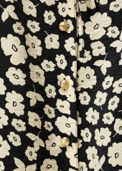 Vanilia Viscose Midi Rok Met Bloemenprint<Vrouw Two-Pieces