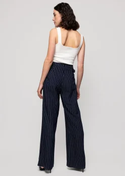 Vanilia Viscose Pantalon Pin Stripe<Vrouw Broeken