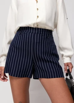 Vanilia Viscose Short Pin Stripe<Vrouw Shorts