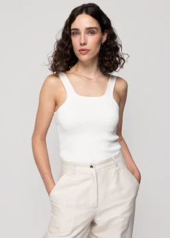 Vanilia Viscose Singlet<Vrouw Tops