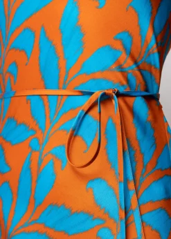 Vanilia Viscose Slip Dress Met Tropic Print<Vrouw Jurken