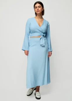 Vanilia Viscose Wrap Top<Vrouw Two-Pieces