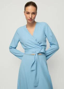 Vanilia Viscose Wrap Top<Vrouw Two-Pieces