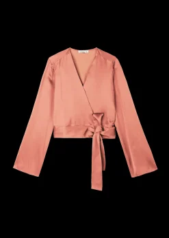 Vanilia Viscose Wrap Top<Vrouw Tops