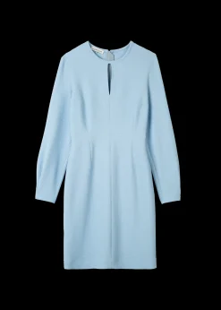 Vanilia Wafel Jurk Met Couture Mouwen<Vrouw Jurken