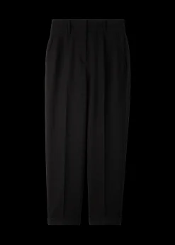 Vanilia Wafel Structuur Broek Tapered Fit<Vrouw Basics