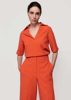 Vanilia Wafel Structuur Polo<Vrouw Two-Pieces