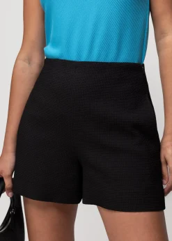 Vanilia Wafel Structuur Short<Vrouw Shorts